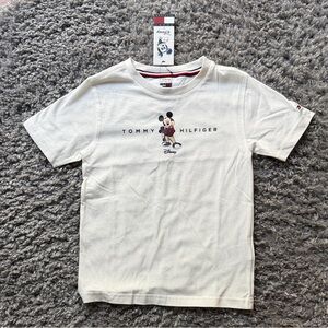 NWT - Tommy Hilfiger Kids Cream T-Shirt with Mickey Design - 4